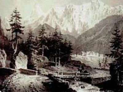 La mine de Peisey en 1840